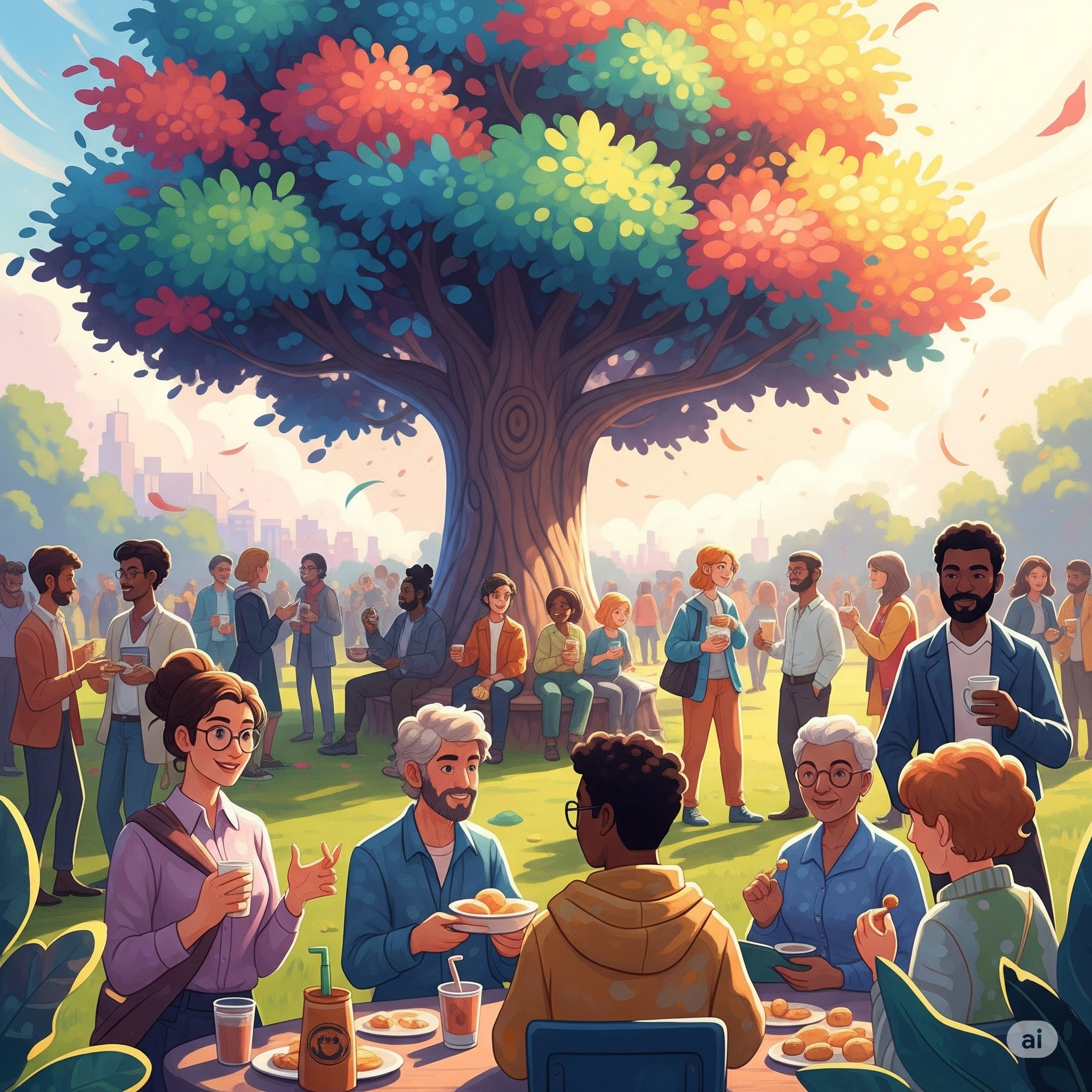 Evento de Networking e Café